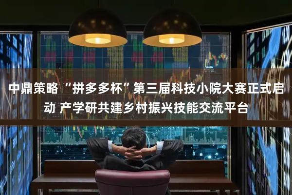 中鼎策略 “拼多多杯”第三届科技小院大赛正式启动 产学研共建乡村振兴技能交流平台