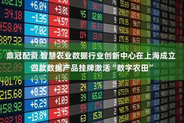 鼎冠配资 智慧农业数据行业创新中心在上海成立 四款数据产品挂牌激活“数字农田”