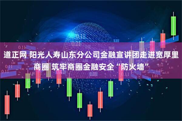 道正网 阳光人寿山东分公司金融宣讲团走进宽厚里商圈 筑牢商圈金融安全“防火墙”